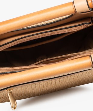 Sac à main femme en raphia à anses rondes vue3 - GEMO (ACCESS) - GEMO