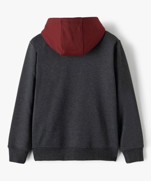 Sweat garçon zippé à capuche intérieur velours vue5 - GEMO (ENFANT) - GEMO