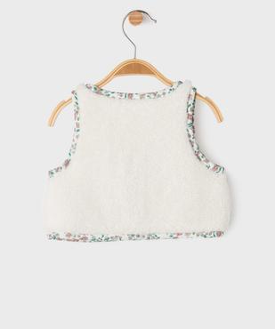 Gilet sans manches réversible coupe courte bébé fille vue5 - GEMO(BB COUCHE) - GEMO