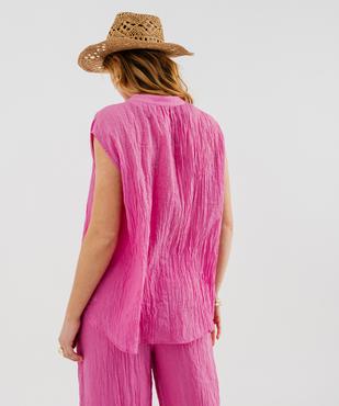 Blouse sans manches coupe oversize femme vue3 - GEMO(FEMME PAP) - GEMO