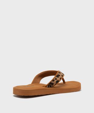 Tongs de plage à motif léopard femme - Isotoner vue4 - ISOTONER - GEMO