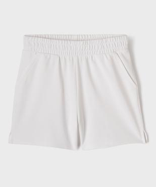 Short en maille coupe ample avec taille élastique fille vue1 - GEMO 4G FILLE - GEMO