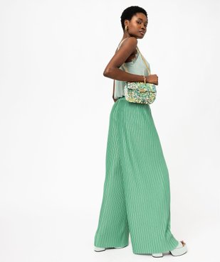 Pantalon large en maille plissée femme vue6 - GEMO(FEMME PAP) - GEMO