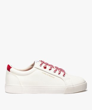 Tennis femme à lacets cordelette bicolores - Terre de Marins vue1 - TERRE DE MARINS - GEMO