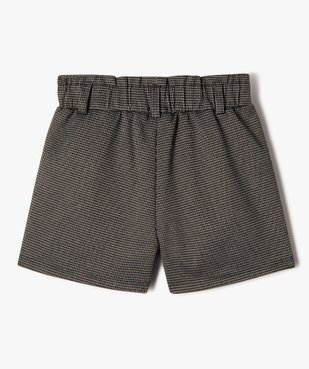 Short à motif pied de poule scintillant fille vue3 - GEMO (ENFANT) - GEMO