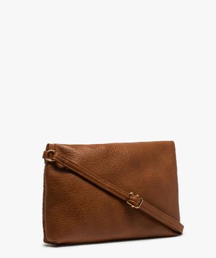Sac femme avec devant texturé et fermeture zippée vue2 - GEMO (ACCESS) - GEMO