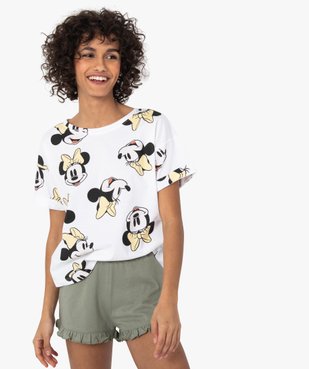 Pyjashort femme avec motif Minnie - Disney vue2 - DISNEY DTR - GEMO
