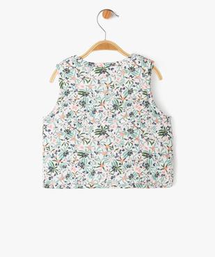 Gilet sans manches matelassé réversible bébé fille - LuluCastagnette vue3 - LULUCASTAGNETTE - GEMO