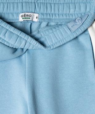 Pantalon de jogging avec bandes contrastantes fille vue4 - GEMO 4G FILLE - GEMO