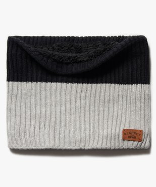 Snood garçon bicolore à doublure chaude vue1 - GEMO (JUNIOR) - GEMO