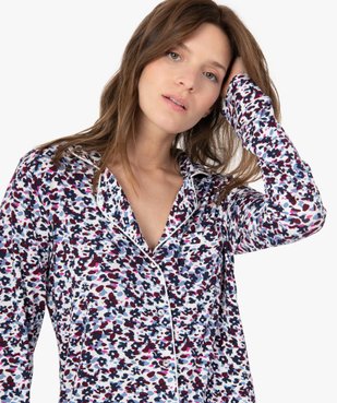 Pyjama femme deux pièces : chemise et pantalon vue2 - GEMO(HOMWR FEM) - GEMO