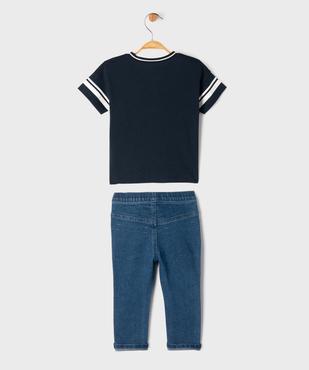 Ensemble 2 pièces jean + tee-shirt manches courtes bébé garçon vue6 - GEMO(BEBE DEBT) - GEMO