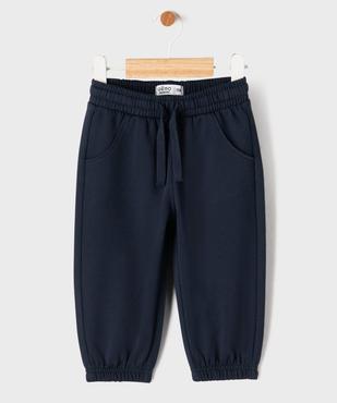 Pantalon de jogging uni avec taille ajustable bébé garçon vue1 - GEMO 4G BEBE - GEMO