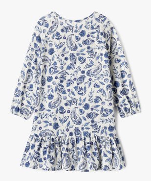 Robe à manches longues fleurie et pailletée fille vue4 - GEMO (ENFANT) - GEMO