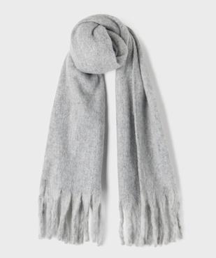 Écharpe moelleuse et douillette à franges femme vue1 - GEMO 4G FEMME - GEMO