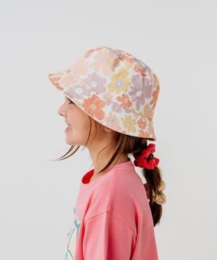 Chapeau bob à motifs fleuris fille vue1 - GEMO 4G FILLE - GEMO