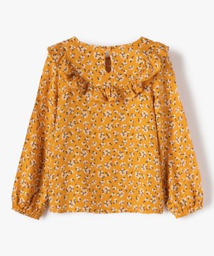 Chemise fille à motifs fleuris et volant sur le col vue3 - GEMO (ENFANT) - GEMO