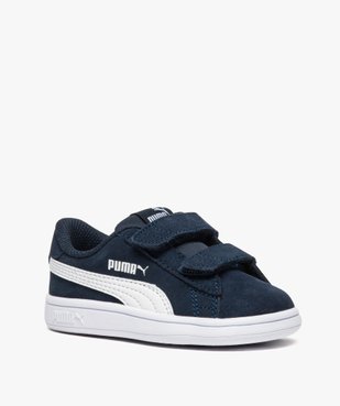 Basket bébé dessus cuir suédé à scratchs - Puma vue2 - PUMA - GEMO