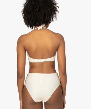 Haut de maillot de bain femme à paillettes forme bandeau vue2 - GEMO (PLAGE) - GEMO