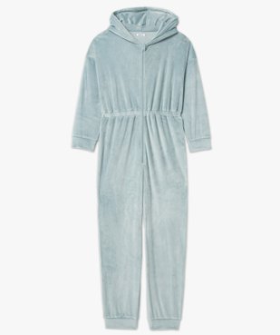 Combinaison pyjama femme en velours extensible vue4 - GEMO(HOMWR FEM) - GEMO