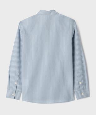 Chemise rayée en coton garçon vue3 - GEMO (JUNIOR) - GEMO
