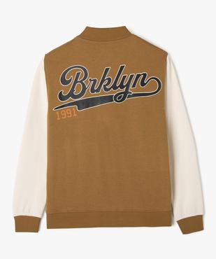 Sweat bicolore fermeture boutons pression garçon vue4 - GEMO (JUNIOR) - GEMO