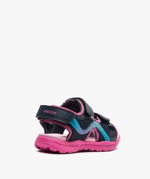 Sandales sport fille à détails brillants fermeture scratchs - Geox vue4 - GEOX - GEMO