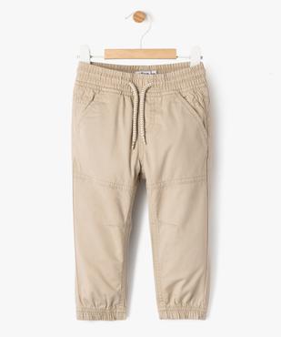 Pantalon jogger en coton bébé garçon vue1 - GEMO 4G BEBE - GEMO
