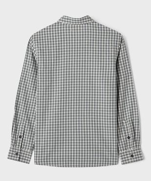 Chemise à carreaux en coton garçon vue3 - GEMO (JUNIOR) - GEMO