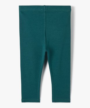 Legging bébé fille long en coton stretch vue3 - GEMO 4G BEBE - GEMO