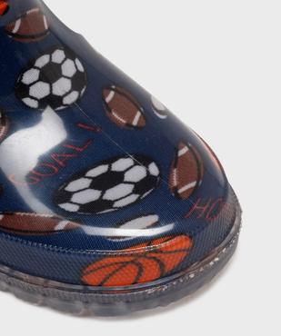 Bottes de pluie à motifs ballons garçon - 5 Miles vue6 - 5 MILES - GEMO