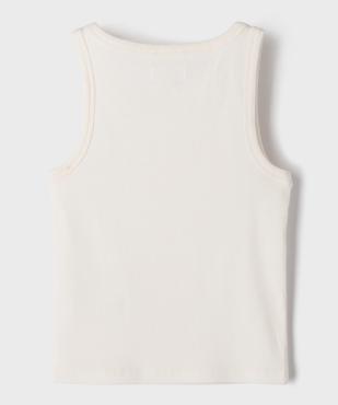 Débardeu court en maille côtelée fille vue3 - GEMO 4G FILLE - GEMO