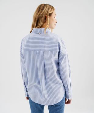 Chemise rayée en coton femme - LuluCastagnette vue4 - LULU CASTAGNETTE GEMO FOR GOOD - GEMO
