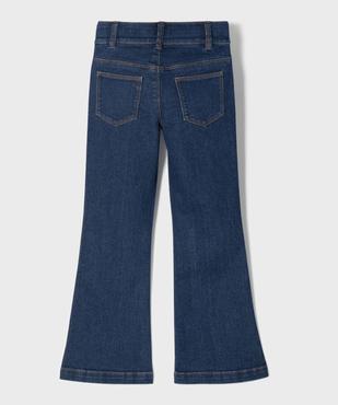 Jean flare taille ajustable en coton stretch fille vue4 - GEMO 4G FILLE - GEMO