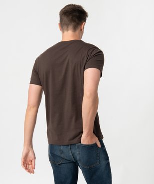 Tee-shirt homme à manches courtes et col rond vue3 - GEMO (HOMME) - GEMO