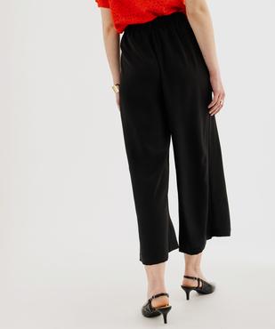 Pantacourt large en toile fluide femme vue9 - GEMO(FEMME PAP) - GEMO