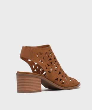 Bottines ouvertes devant et talon femme - Valentina Baldano vue4 - VALENTINA BALDA - GEMO