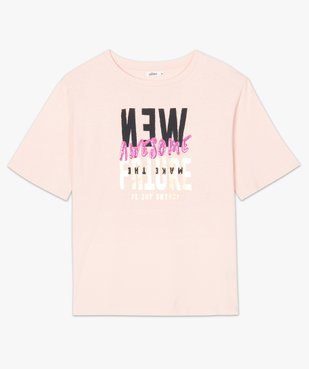 Tee-shirt femme ample à motif brillant vue4 - GEMO(FEMME PAP) - GEMO