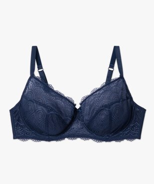 Soutien-gorge grande taille emboitant à armatures en dentelle vue4 - GEMO(HOMWR FEM) - GEMO