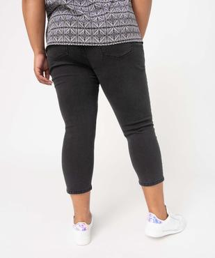 Pantacourt en jean femme grande taille en denim stretch vue3 - GEMO 4G GT - GEMO