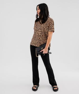 Tee-shirt manches courtes imprimé femme vue4 - GEMO 4G FEMME - GEMO