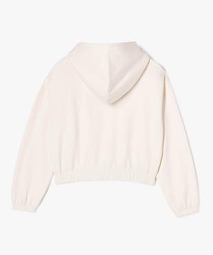 Sweat à capuche court et ample fille vue4 - PREMIER PRIX BY GEMO - GEMO