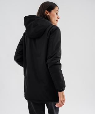 Manteau à capuche avec doublure chaude femme vue5 - GEMO 4G FEMME - GEMO
