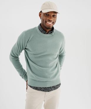 Pull en tricot perlé en coton homme vue1 - GEMO (HOMME) - GEMO