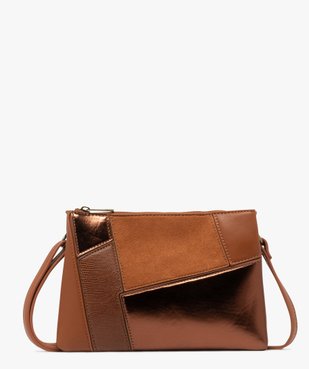Sac pochette effet patchwork femme vue1 - GEMO (ACCESS) - GEMO