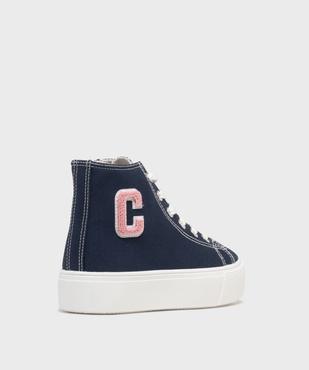 Baskets montantes en toile à semelle plateforme fille - Lovely Wings vue4 - LOVELY WINGS - GEMO