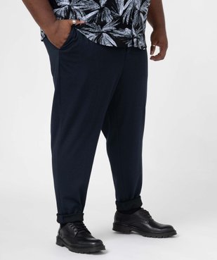 Pantalon homme en maille extensible vue1 - GEMO (G TAILLE) - GEMO