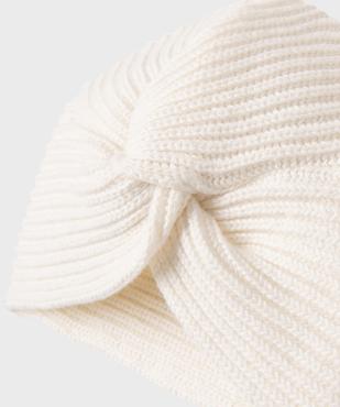 Bonnet avec effet noué sur l’avant bébé fille vue2 - GEMO(BB COUCHE) - GEMO