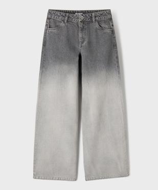 Jean loose avec délavage dégradé fille vue2 - GEMO (JUNIOR) - GEMO