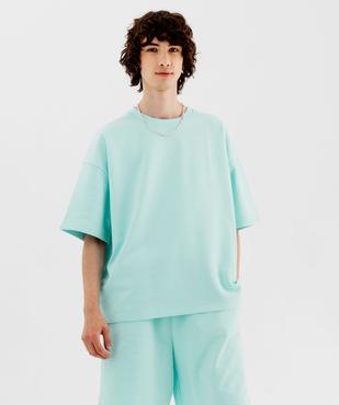 Tee-shirt maille sweat coupe loose homme vue2 - GEMO (HOMME) - GEMO